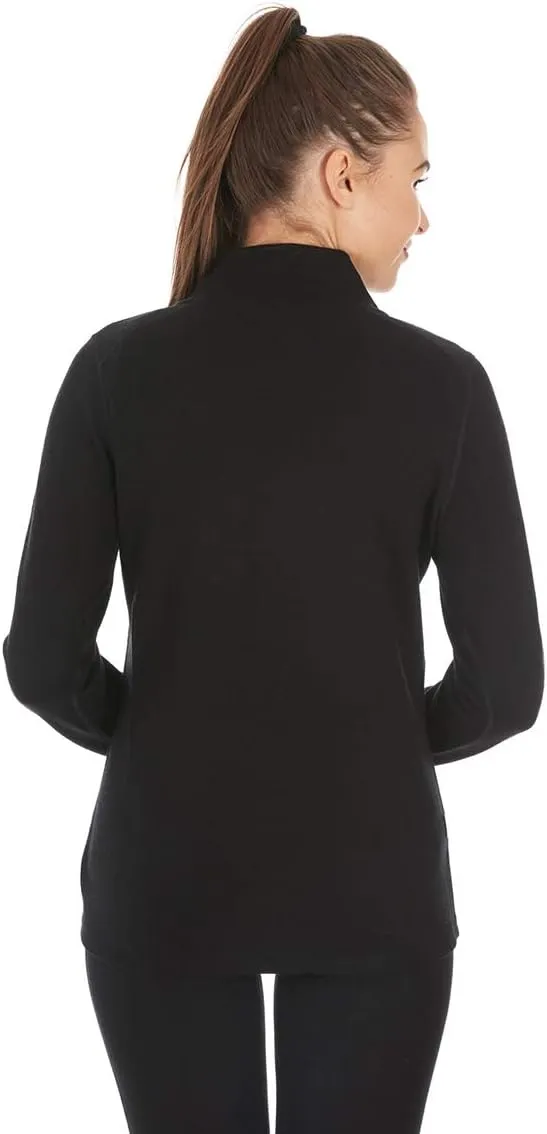 100% Merino Wool Women's Expedition Weight Quarter Zip - Moisture Wicking Sweater