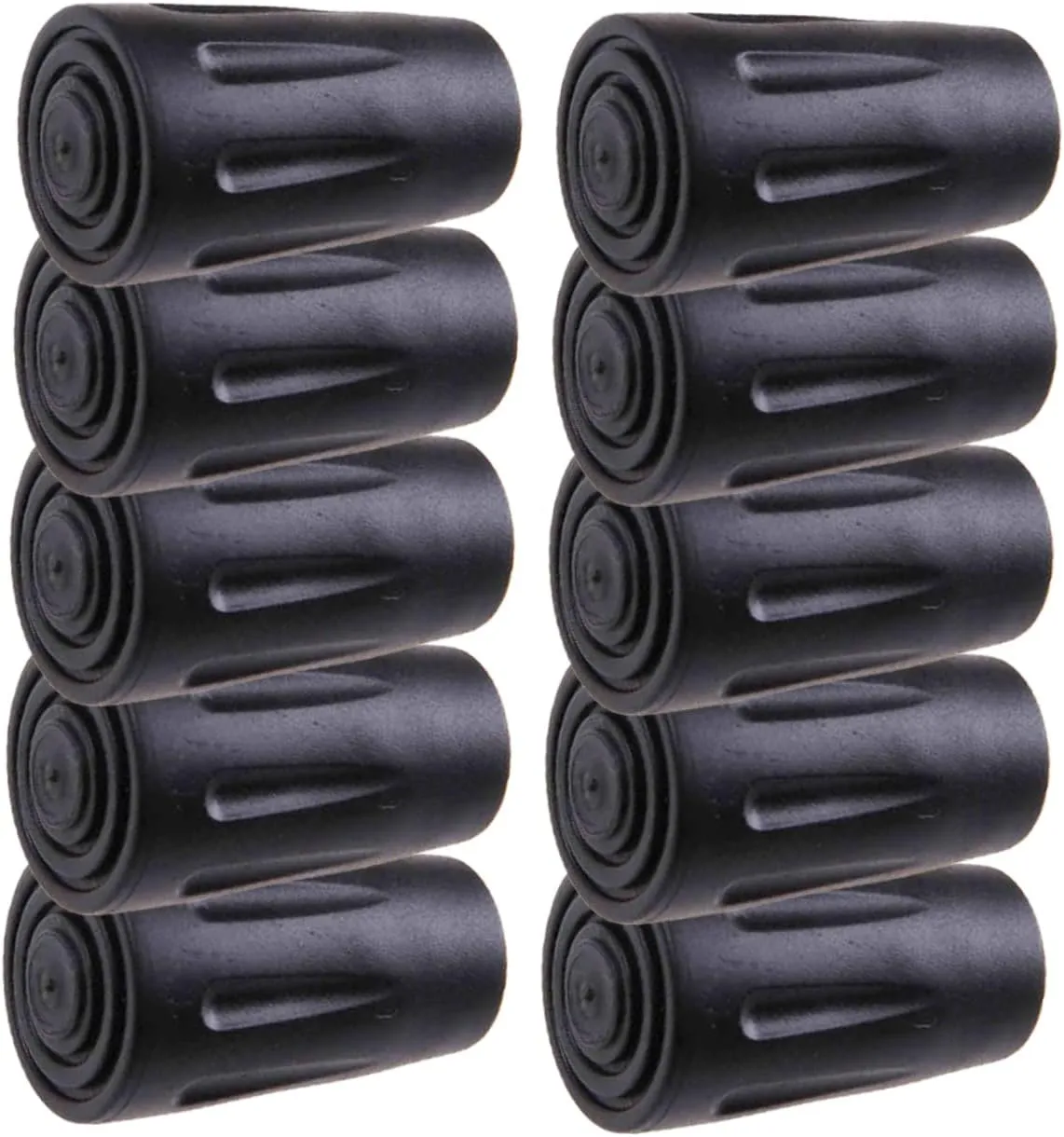 10pcs Rubber Tips for Trekking Poles -Skid Crutch Foot Protectors for Hiking Climbing and Outdoor Activities Fits Standard Trekking and Ski Poles