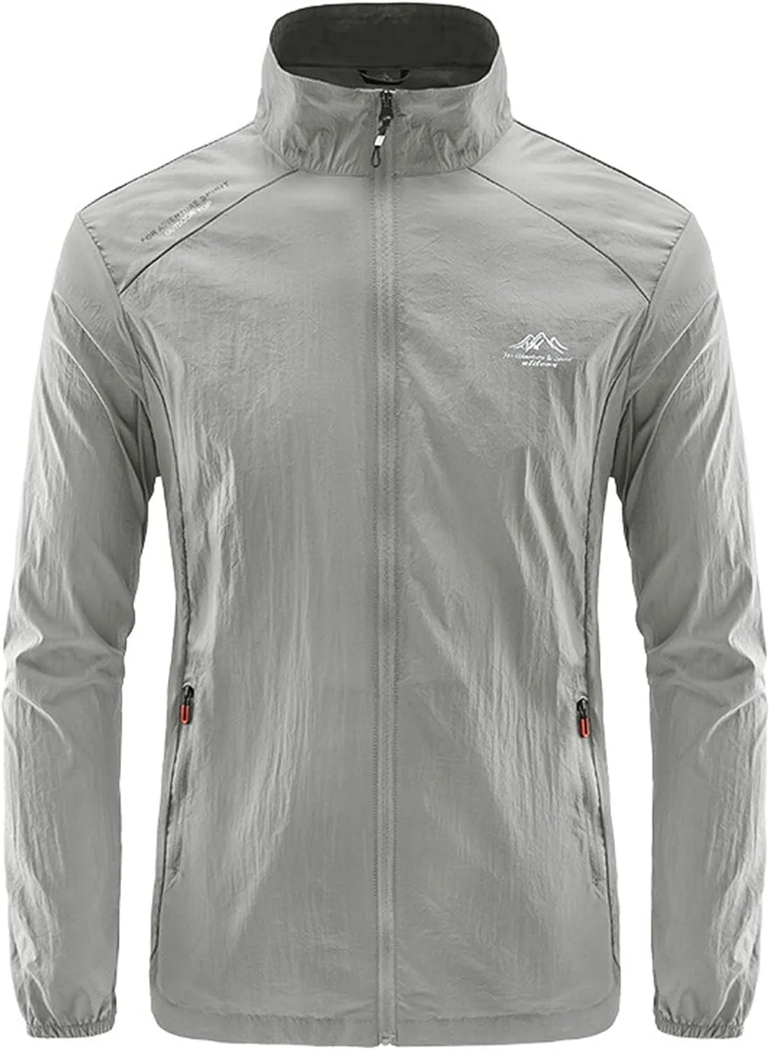 2025 Men Ultralight Sun Jacket UV Block Stand Collar Coat Long Sleeve Raglan Jackets SPF Summer Full Zipper Coats