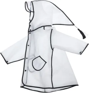 2025 Rain Wear Toddler Kids Windbreakers Rain Poncho Suit Raincoat Reusable Hooded Poncho Clear Raincoat Protective