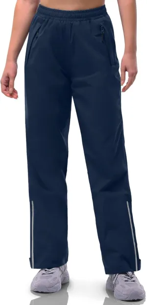 33,000ft Women's Rain Pants Lightweight Breathable Waterproof Pants Windproof Overall Pant for Hiking, cyclin, Golf, Outdoor