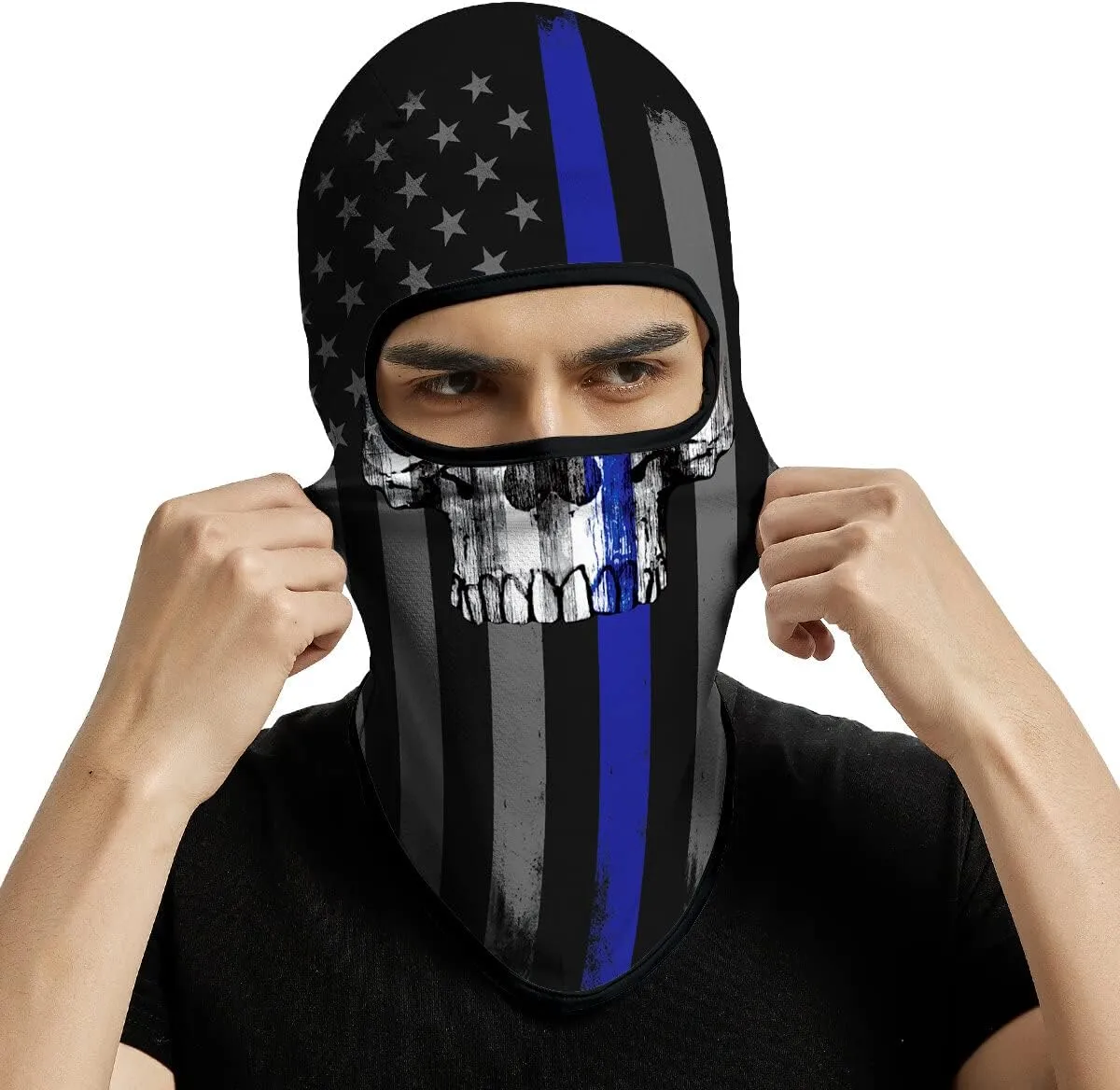 3D Balaclava Ski Mask Motorcycle Full Face Mask Outdoor Tactical Hood Headwear Mask Men Women for Halloween Cycling