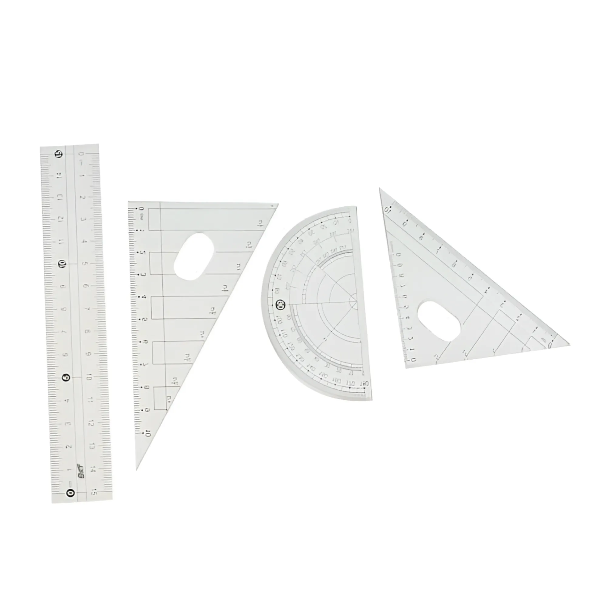 7-Piece Maths Geometry Drawing Set With Durable Plastic Case ACS90808