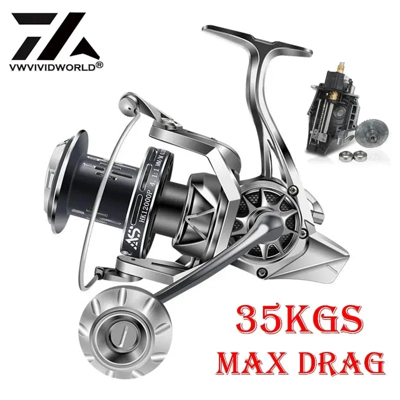 8000-12000,77LB Max Drag, Alloy Spool and Gear Steel Bearing, Metal Arm