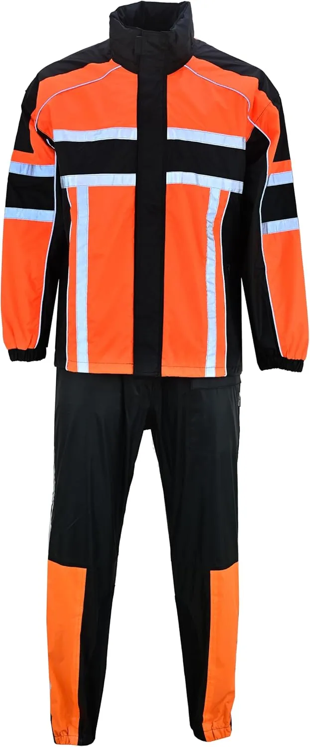 ADM Leather Rain Suit for Men and Women Water Proof Heavy Duty for Work | Rain Gear Outdoor Raincoats Breathable