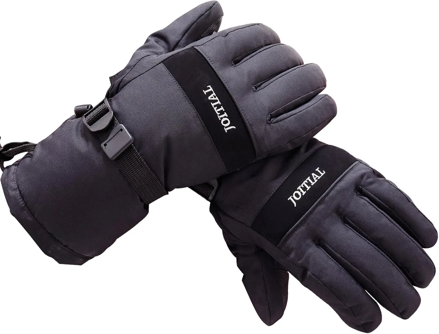 Adult Unisex Waterproof & Wear-Resistant Ski Gloves - Warm & Multifunctional - Anti-Slip - Black