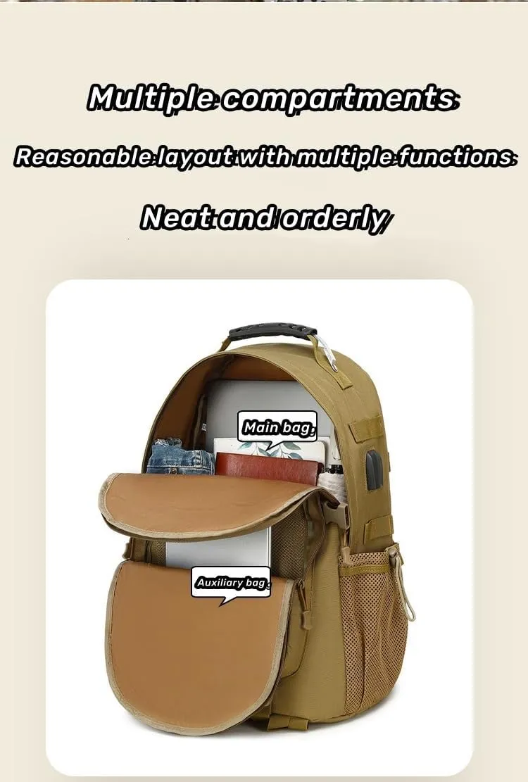 backpack (Light Brown, 18.5 Inches)