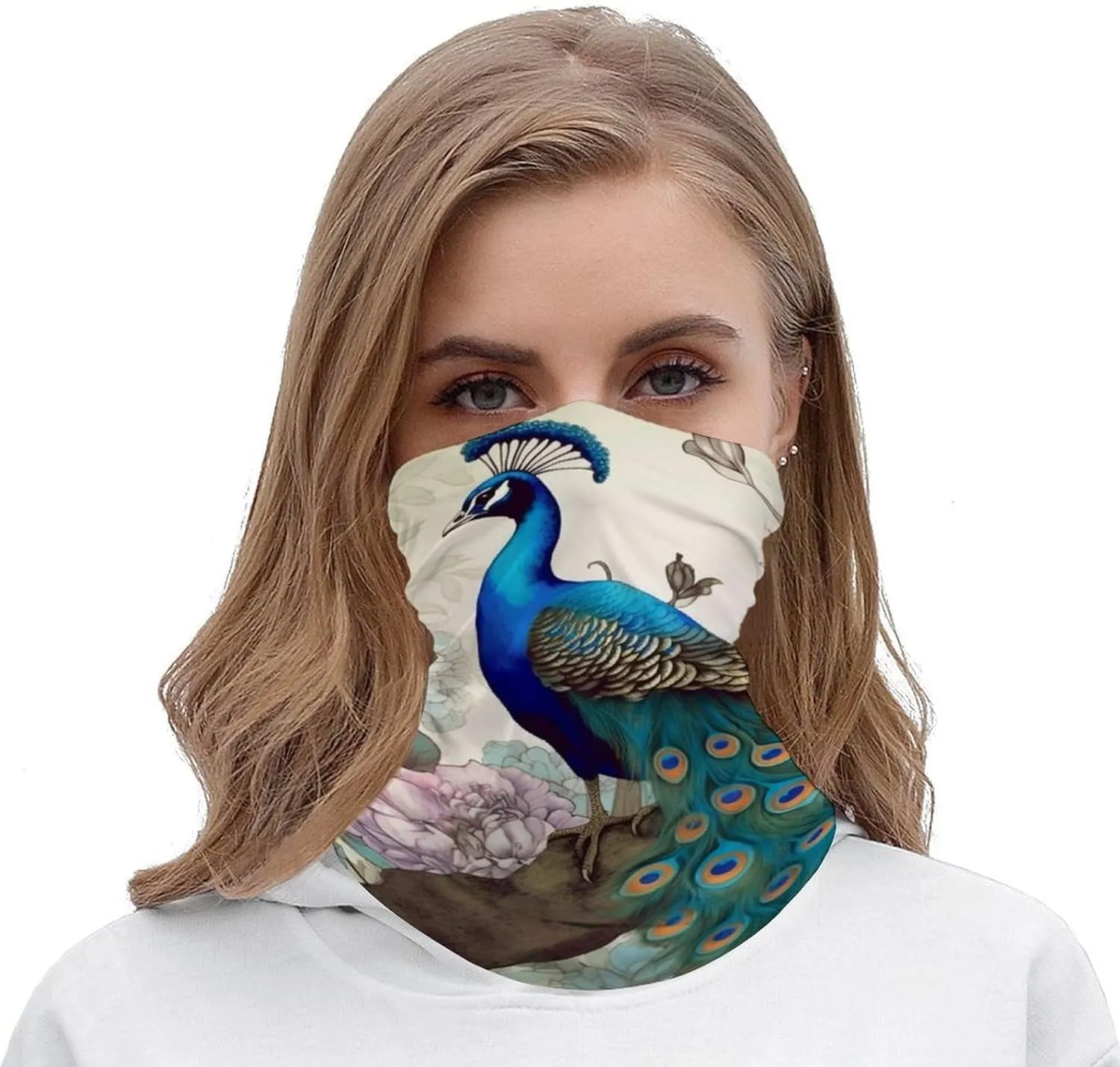 Balaclava Comfortable Breathable Dove Sun Art Neck Gaiter for Outdoor Sports (All-Season Use)