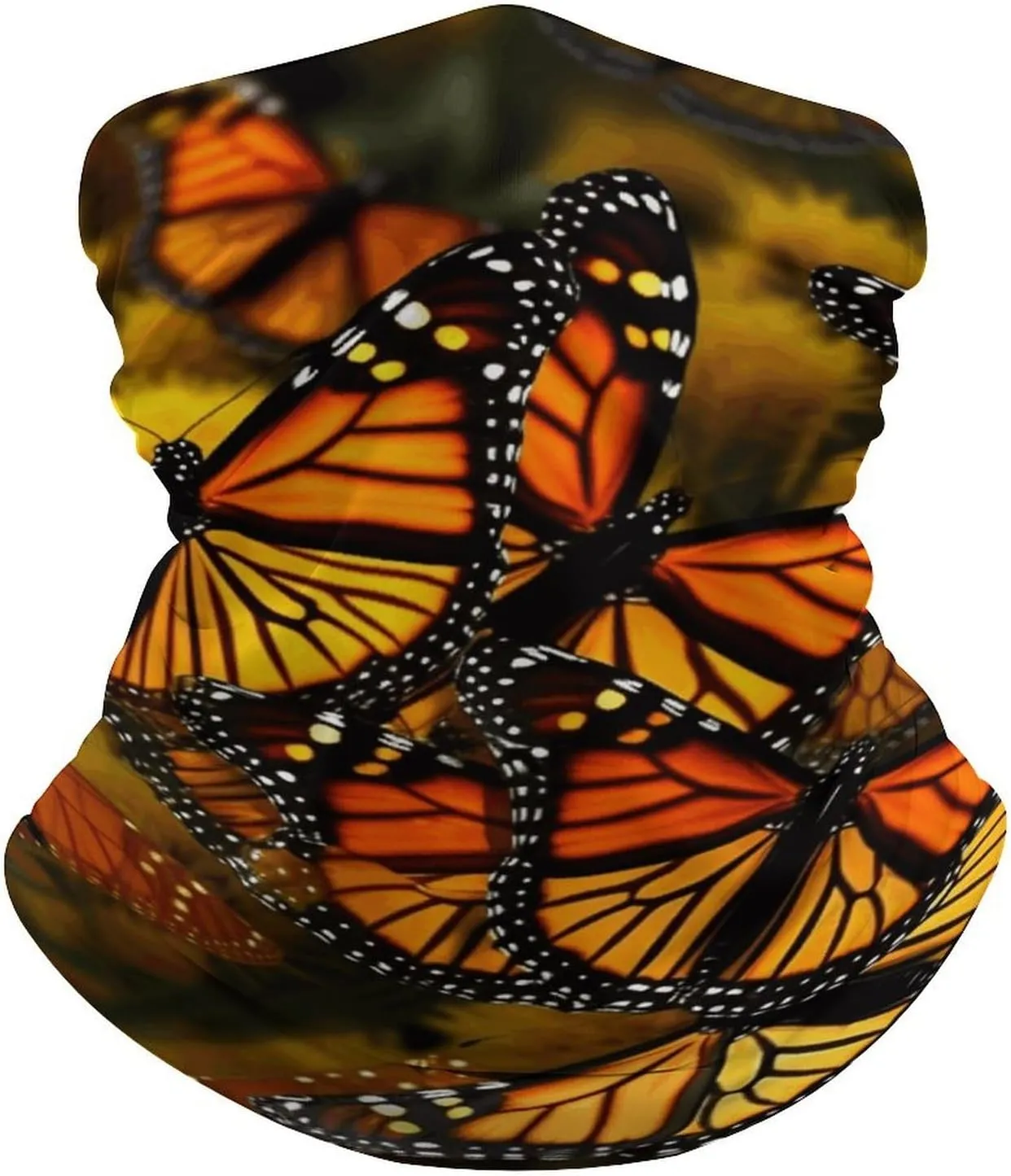 Balaclava Comfortable Breathable Flowers And Horses Hand Drawn Neck Gaiter for Outdoor Sports (All-Season Use)
