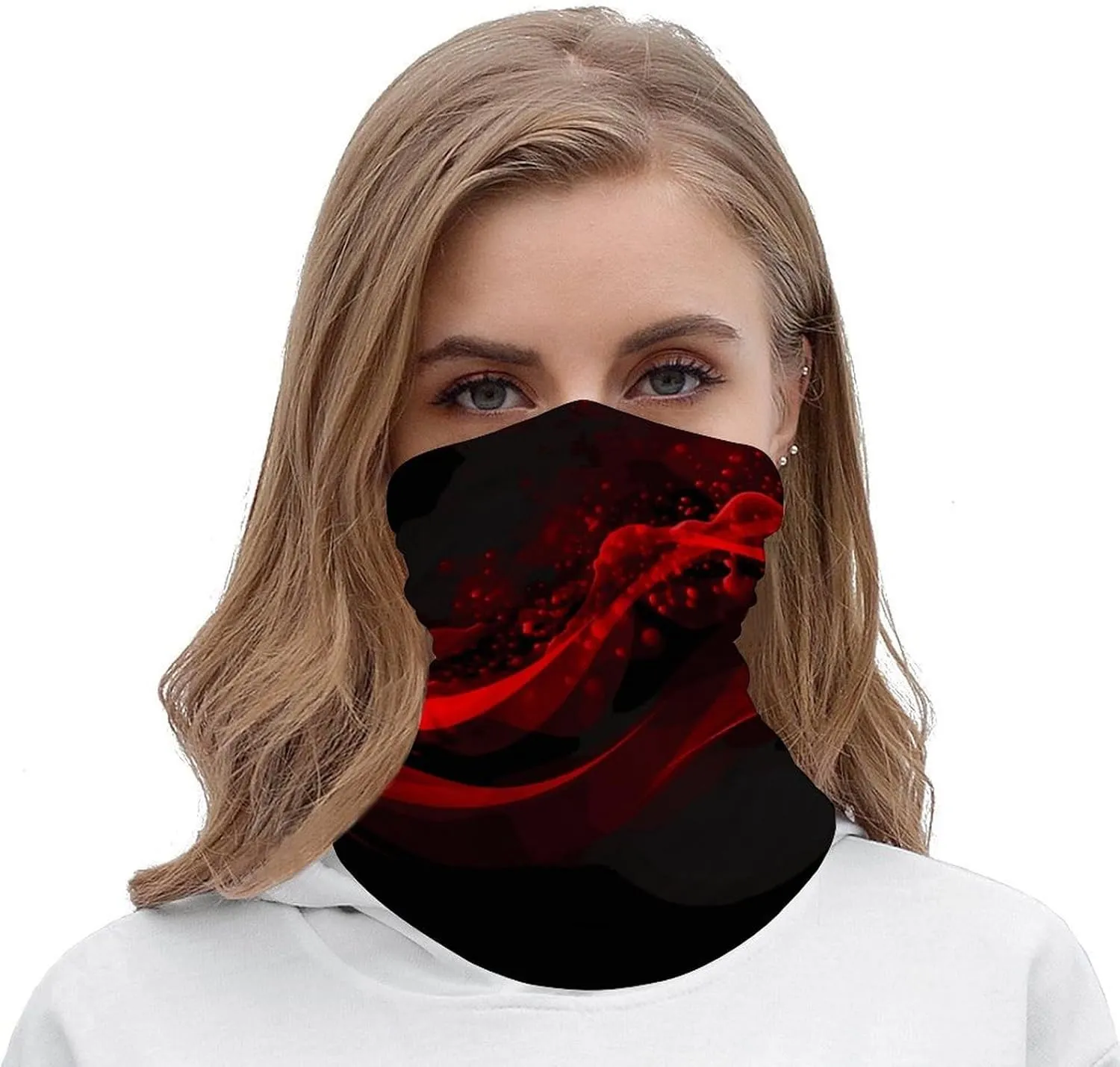 Balaclava Comfortable Breathable Microphone with Music Notes Neck Gaiter for Outdoor Sports (All-Season Use)