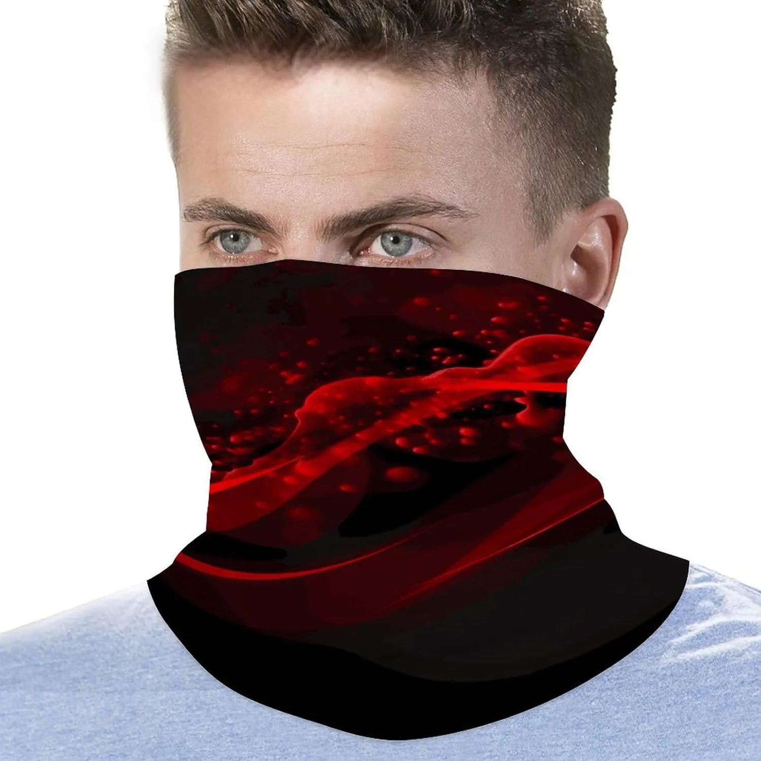 Balaclava Comfortable Breathable Microphone with Music Notes Neck Gaiter for Outdoor Sports (All-Season Use)