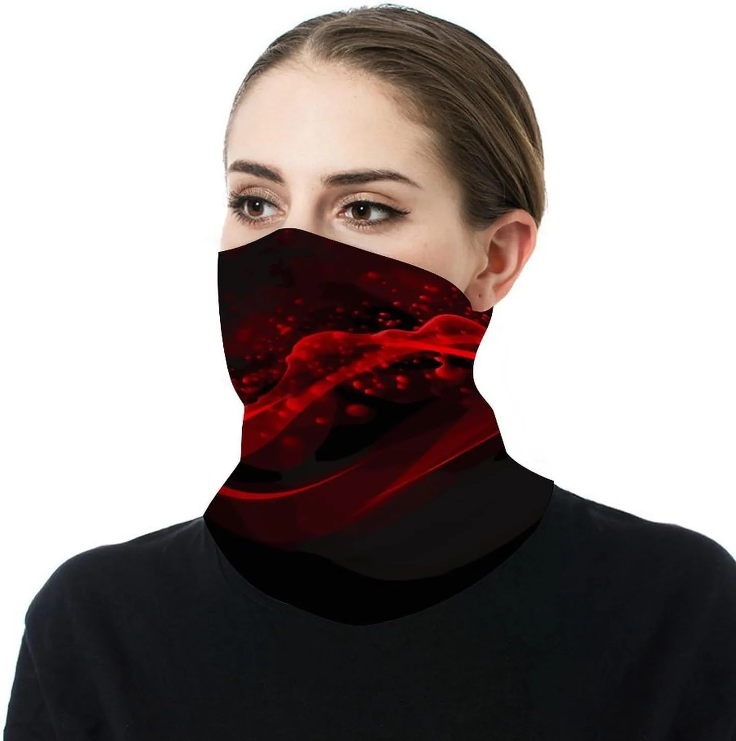 Balaclava Comfortable Breathable Microphone with Music Notes Neck Gaiter for Outdoor Sports (All-Season Use)
