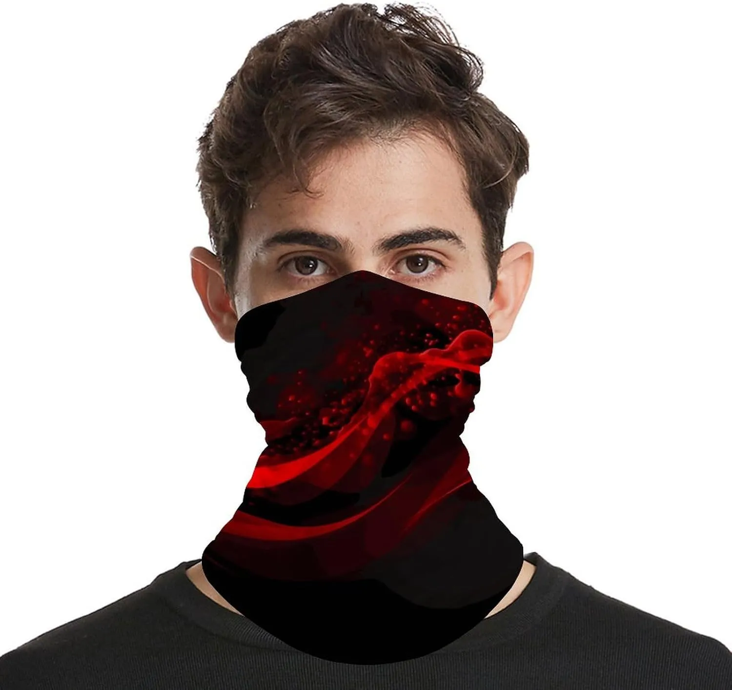 Balaclava Comfortable Breathable Microphone with Music Notes Neck Gaiter for Outdoor Sports (All-Season Use)