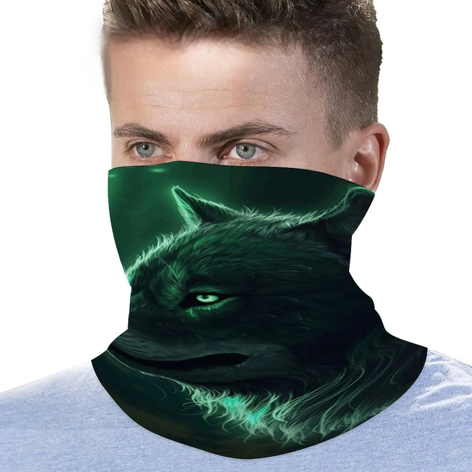 Balaclava Comfortable Breathable Orange Fish Pattern Neck Gaiter for Outdoor Sports (All-Season Use)