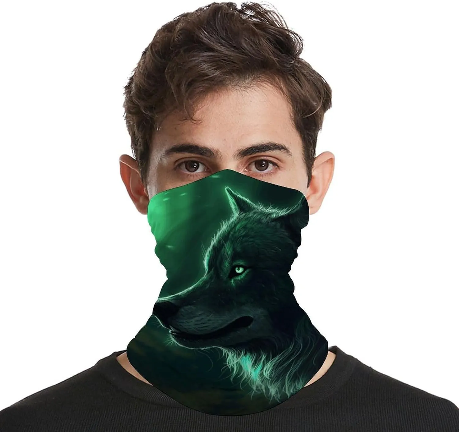 Balaclava Comfortable Breathable Orange Fish Pattern Neck Gaiter for Outdoor Sports (All-Season Use)