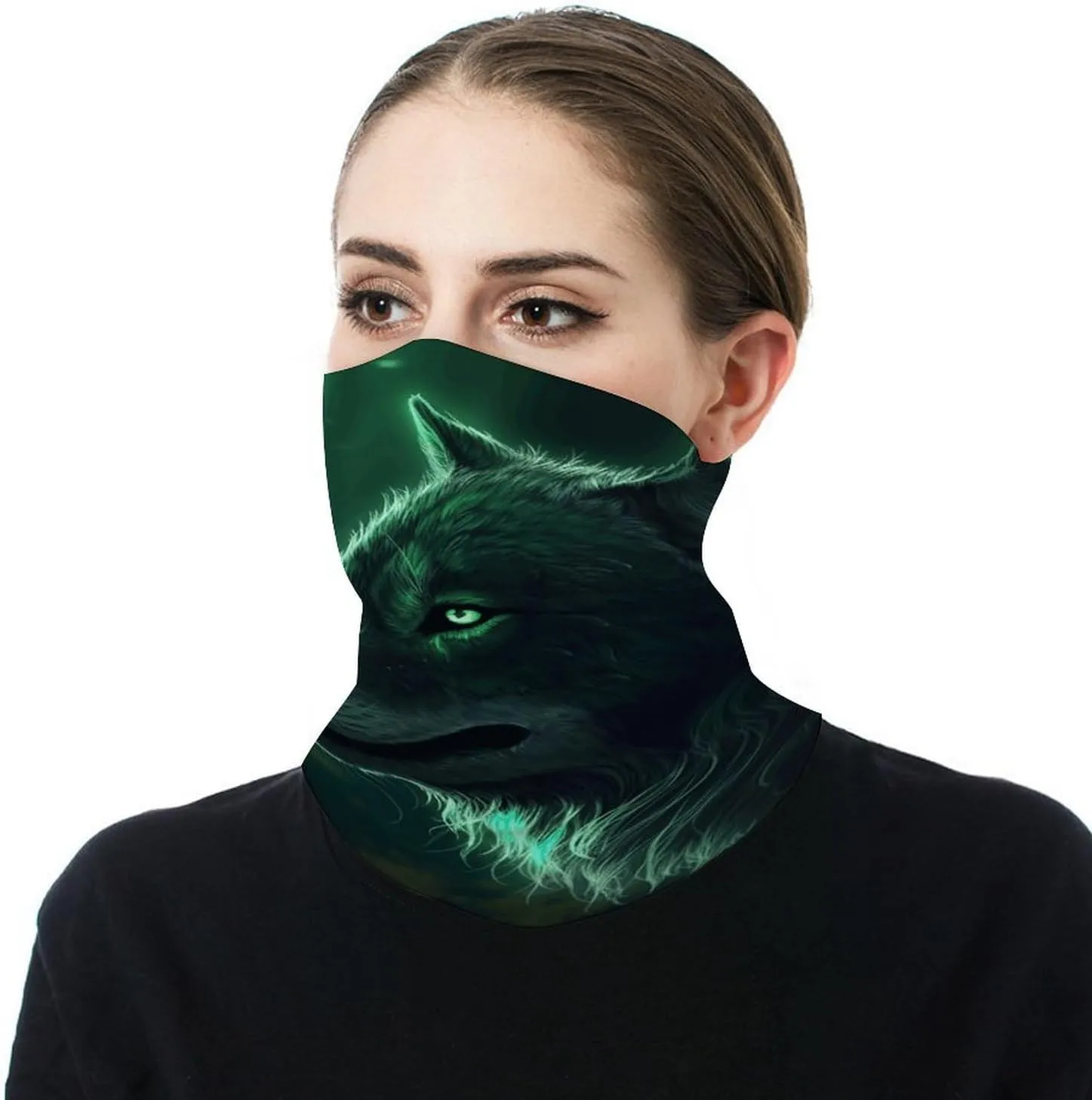 Balaclava Comfortable Breathable Orange Fish Pattern Neck Gaiter for Outdoor Sports (All-Season Use)