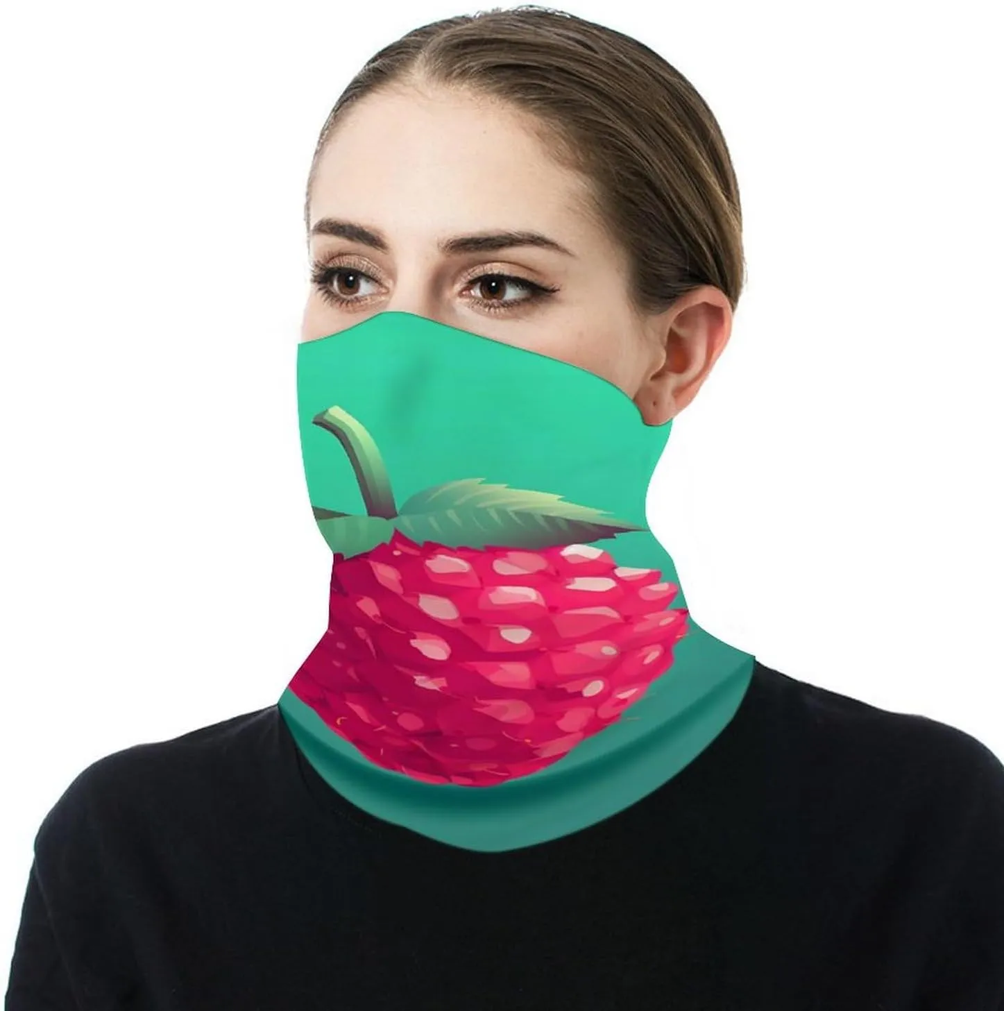 Balaclava Comfortable Breathable Purple Butterfly And Flower Neck Gaiter for Outdoor Sports (All-Season Use)