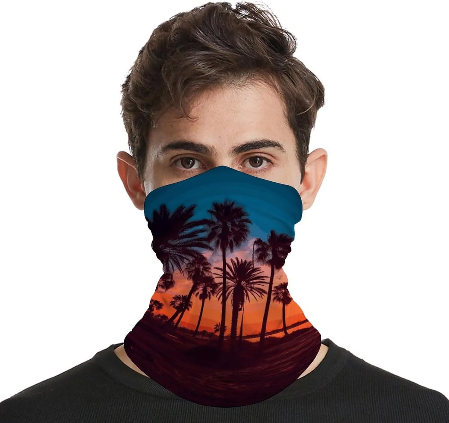 Balaclava Comfortable Breathable Red Banana Pattern Neck Gaiter for Outdoor Sports (All-Season Use)