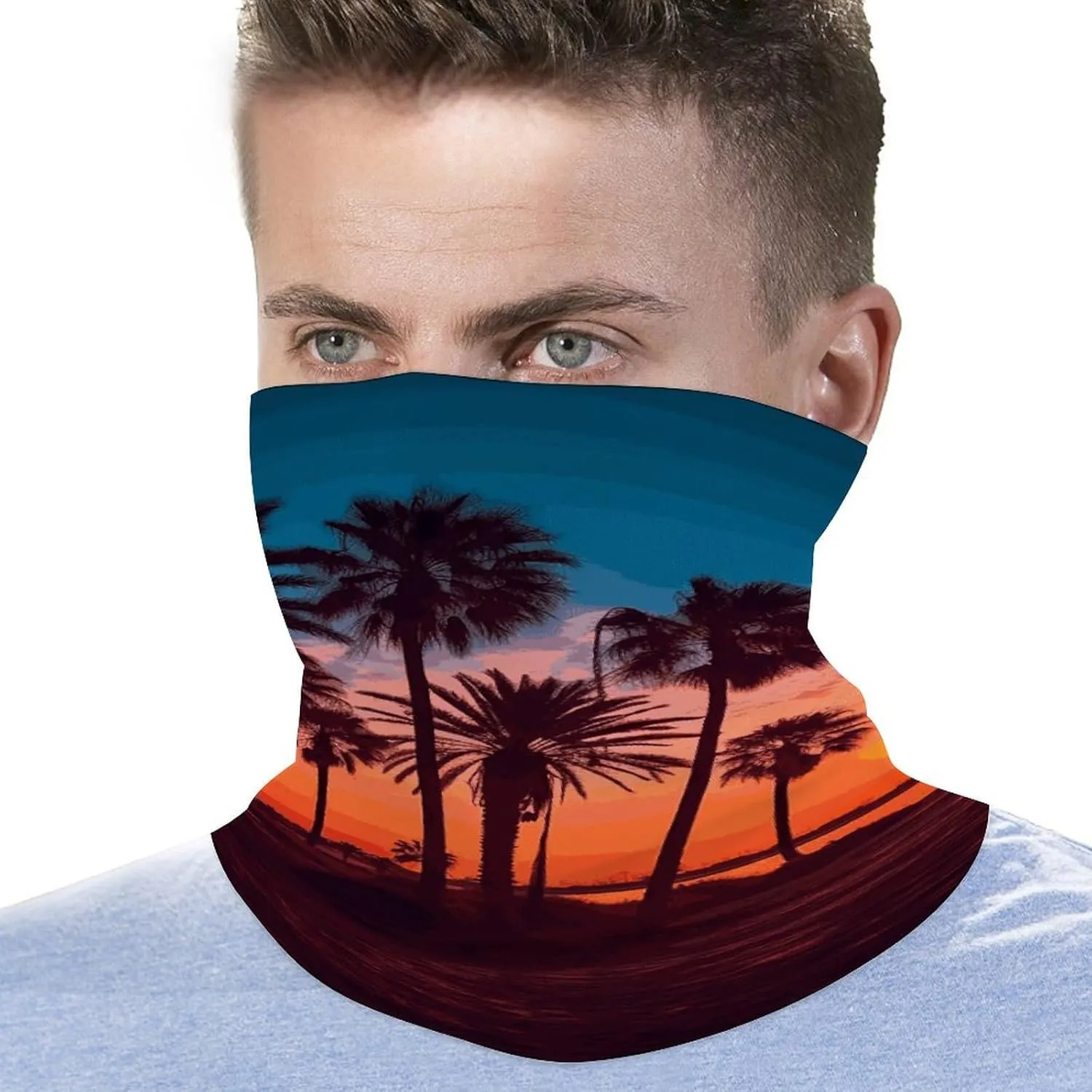Balaclava Comfortable Breathable Red Banana Pattern Neck Gaiter for Outdoor Sports (All-Season Use)