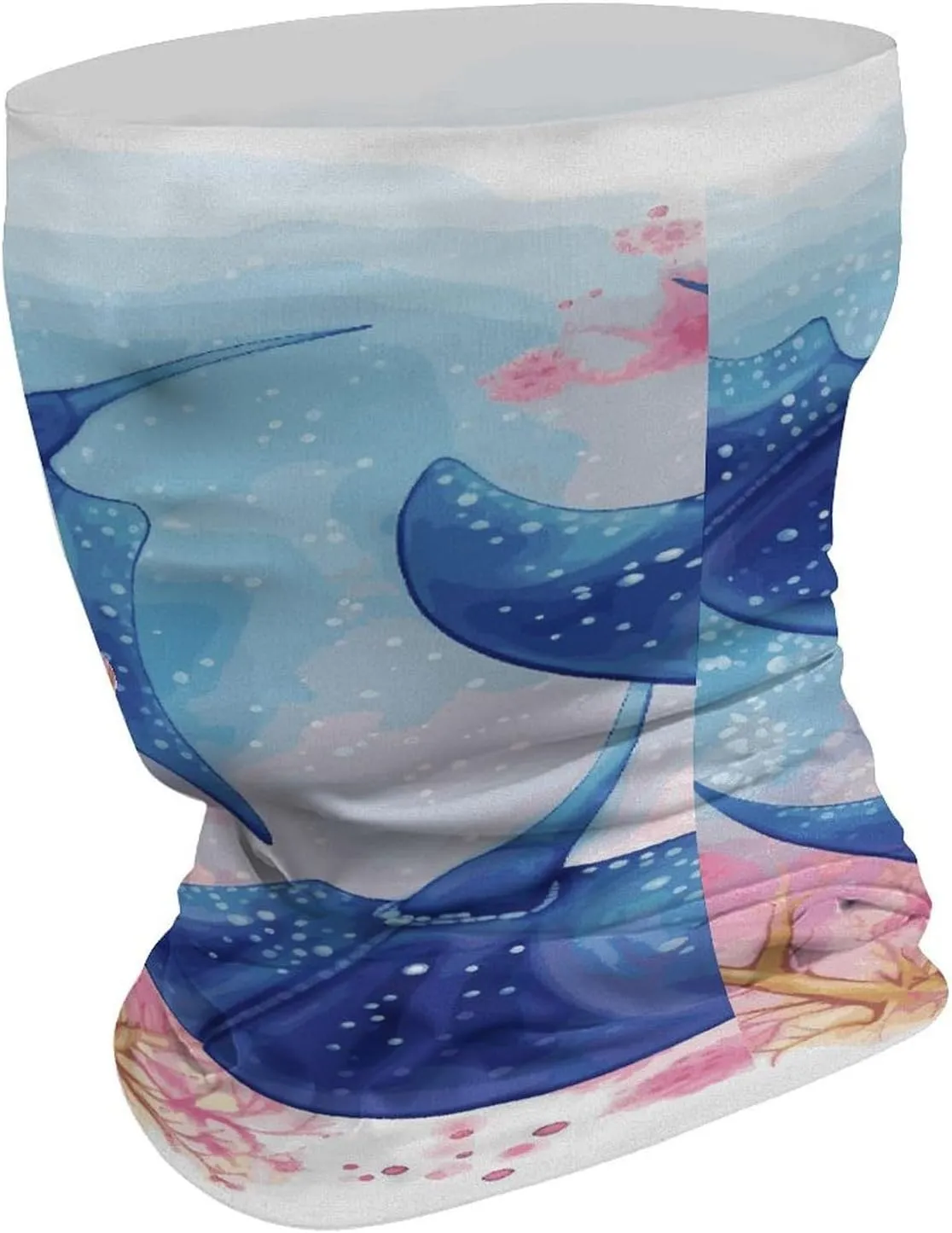 Balaclava Comfortable Breathable Sea Animals Stingrays Neck Gaiter for Outdoor Sports (All-Season Use)