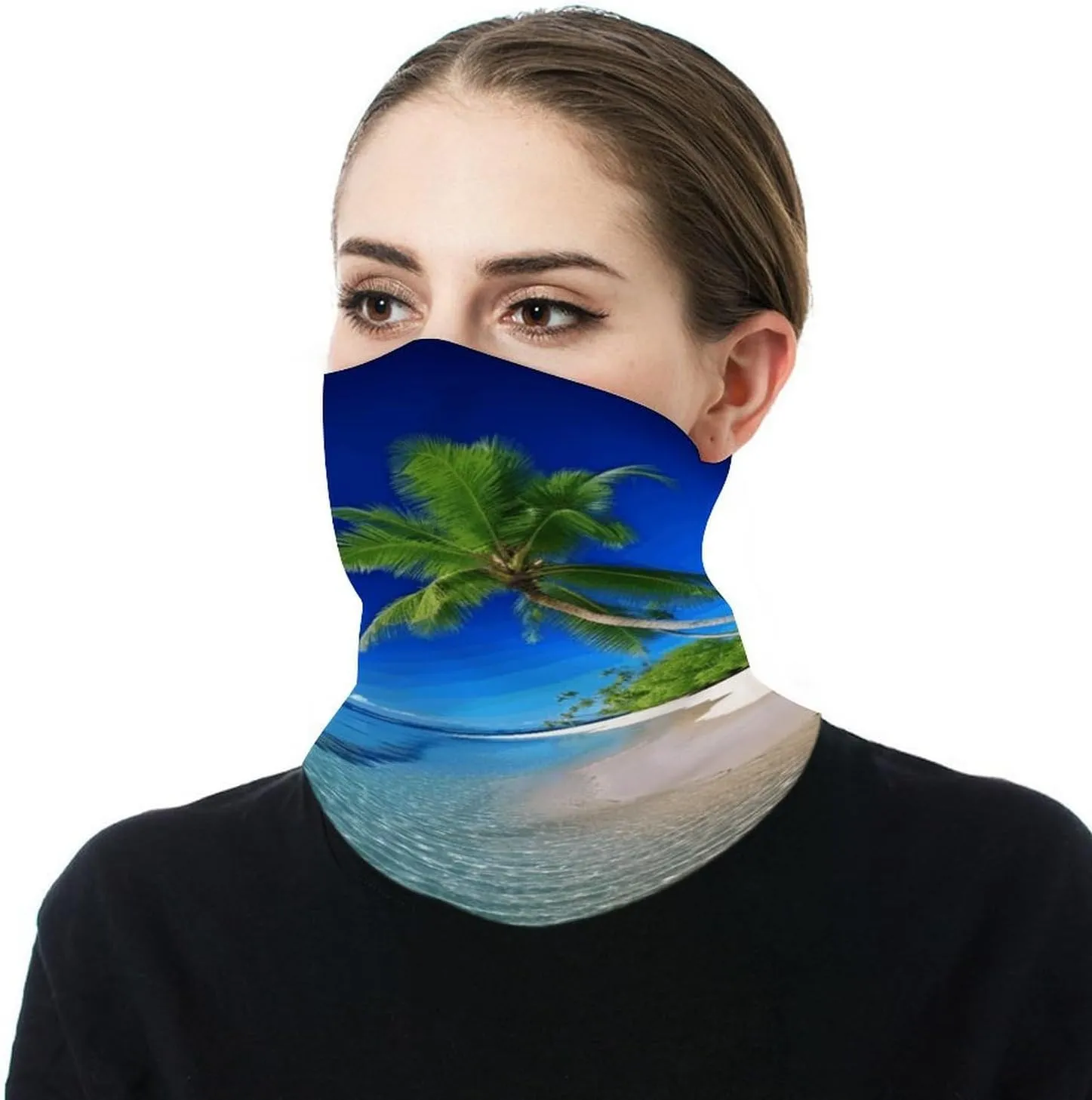 Balaclava Comfortable Breathable Yellow Sunflower Horse Neck Gaiter for Outdoor Sports (All-Season Use)