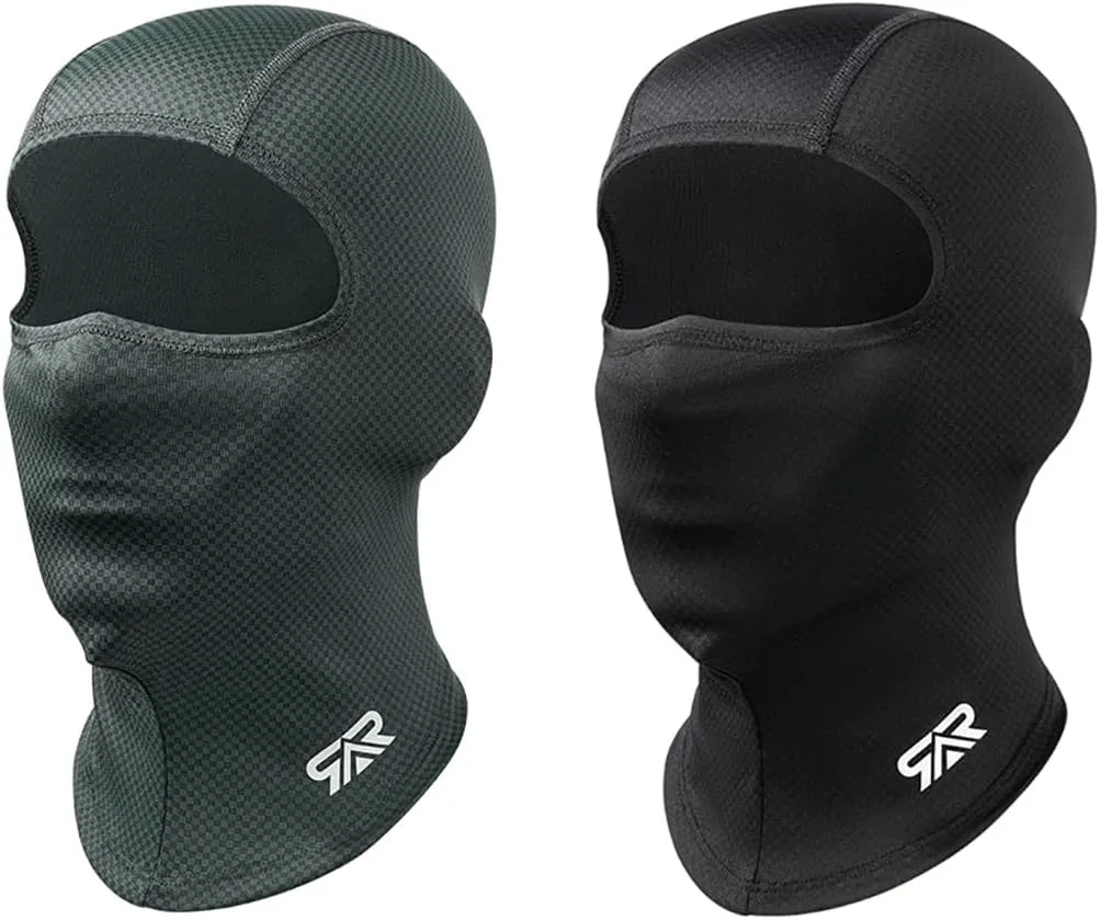 Balaclava Face Mask, 2 Pack Summer Cooling Mask, Sun Protection Breathable Helmet Liner for Cycling Outdoor Sports Men Women