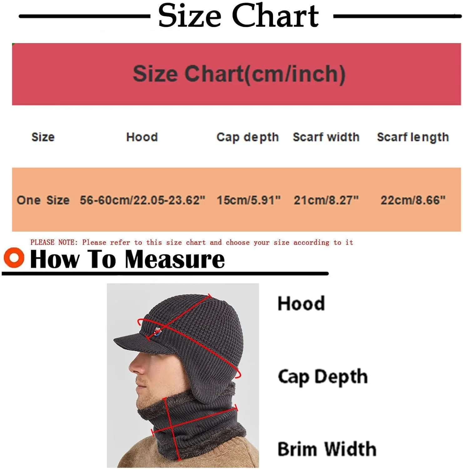 Balaclava Ski Mask Winter Face Mask for Men Women Cold Weather for Skiing, Windproof Thermal Face Cover Cap Scarf