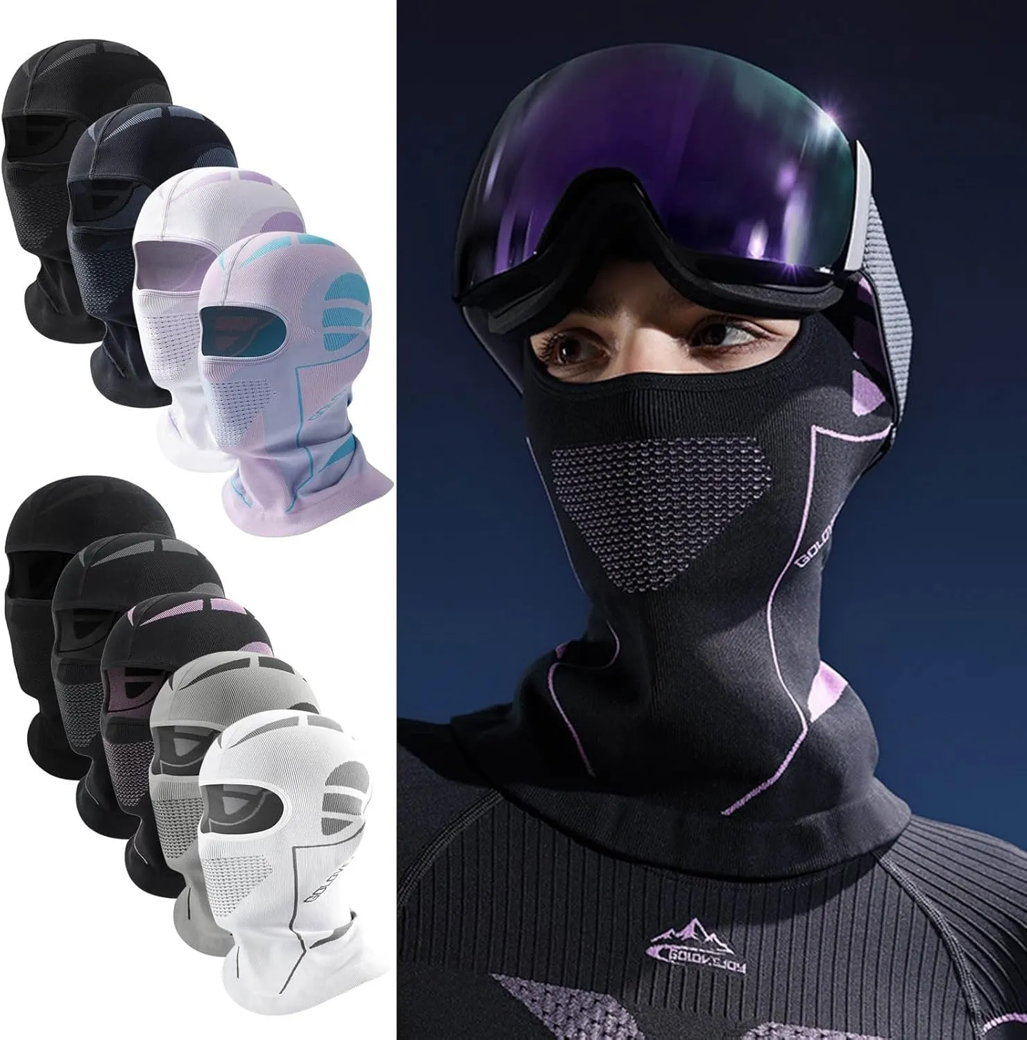 Balaclava Ski Mask,Breathable Windproof Thermal Full Face Winter Face Mask for Cycling Skiing Motorcycle Outdoor
