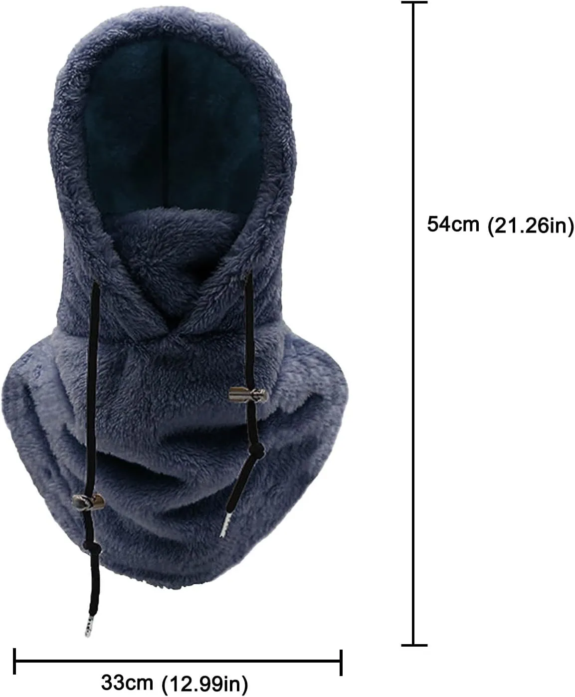 Balaclava Winter Ski Mask for Men Women, Fleece Face Mask Cap Neck Windproof Hooded Scarf Cold Weather Warm Face Cover