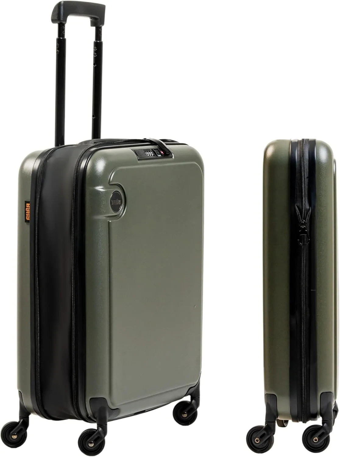 BARA Expandable Hardside Carry-On Luggage, Airline Approved Suitcase with Wheels, 20-Inch Spinner with Four Spinner Wheels, Scratch-Resistant Rolling Luggage with USB Port & TSA Lock, Hunter Green