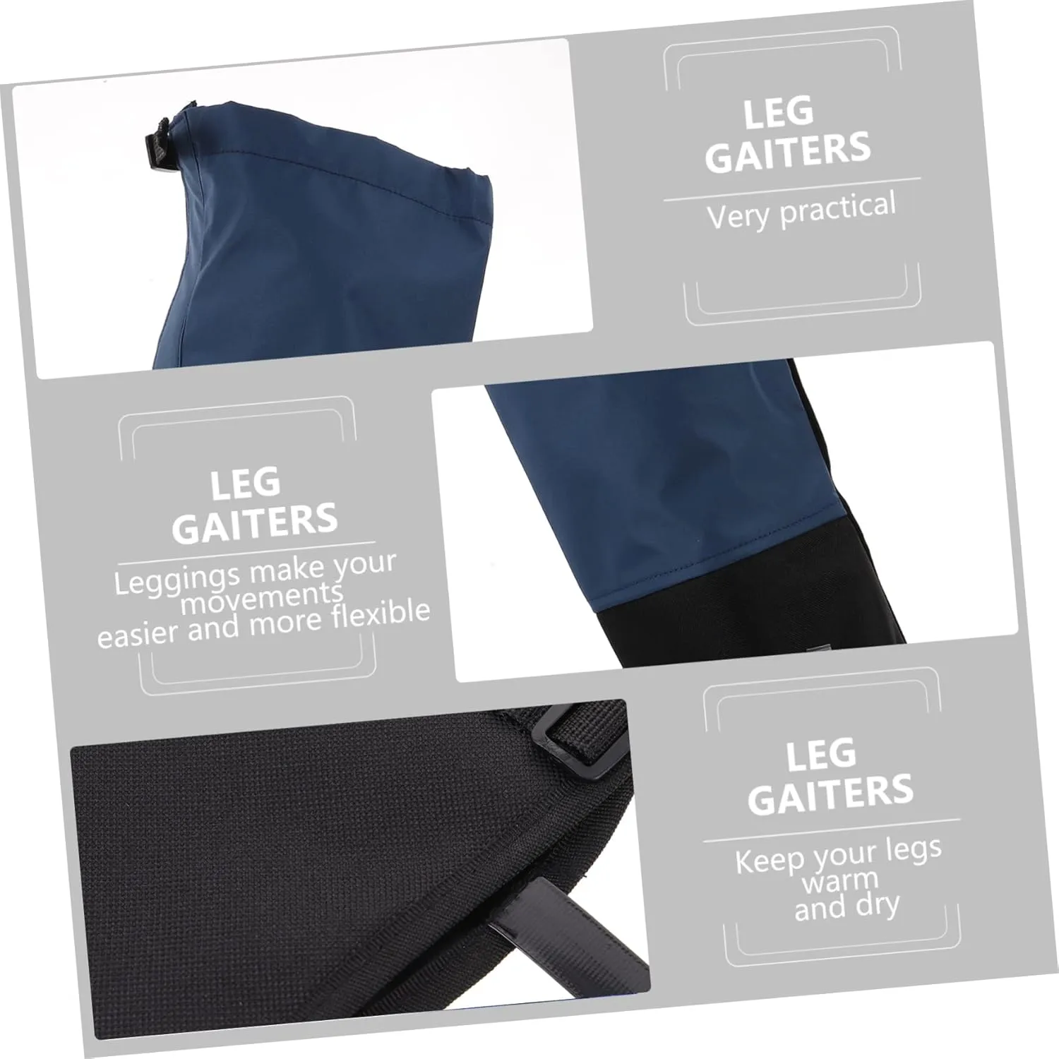 BESPORTBLE Camping Leg Cover Boot Snow Waterproof Leg Gaiters Hiking Legging Covers Outdoor Gaiters for Hiking