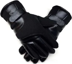 BESTYASH Cold Weather Gloves for Men Thicken Touchscreen Leather Windproof and Dry