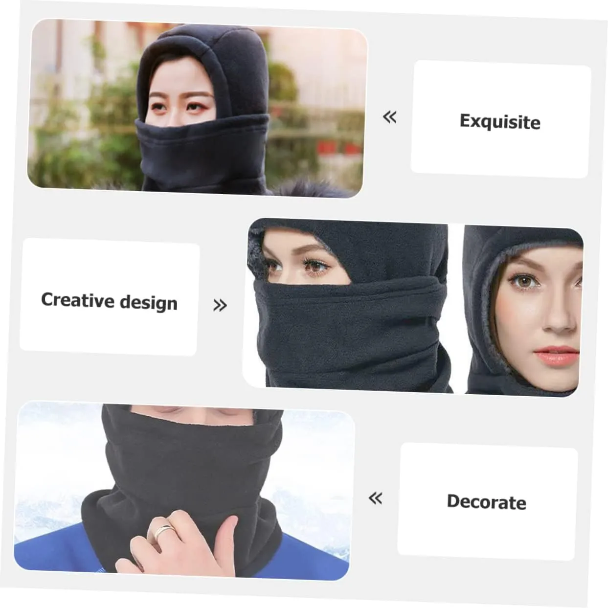 BESTYASH Thermal Mask Motorcycle Ski Covering for Sun Windproof Facial Mask Outdoor Facial