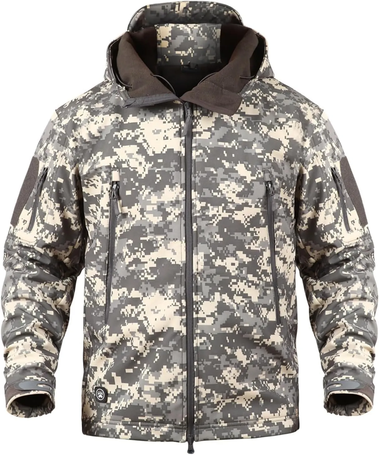 Blyo Waterproof Thermal Jacket, Men's Mountain Winter Coat Warm Fleece Ski Snow Jacket Waterproof Raincoat with Hood