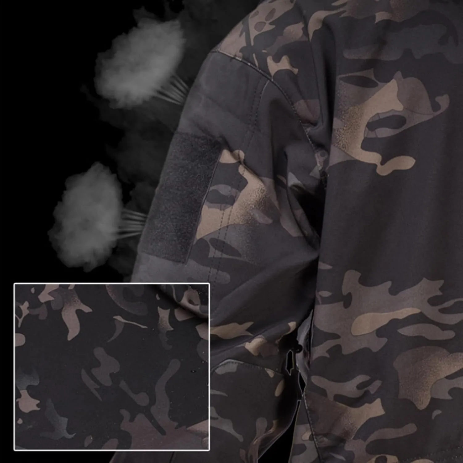 Blyo Waterproof Thermal Jacket, Men's Mountain Winter Coat Warm Fleece Ski Snow Jacket Waterproof Raincoat with Hood