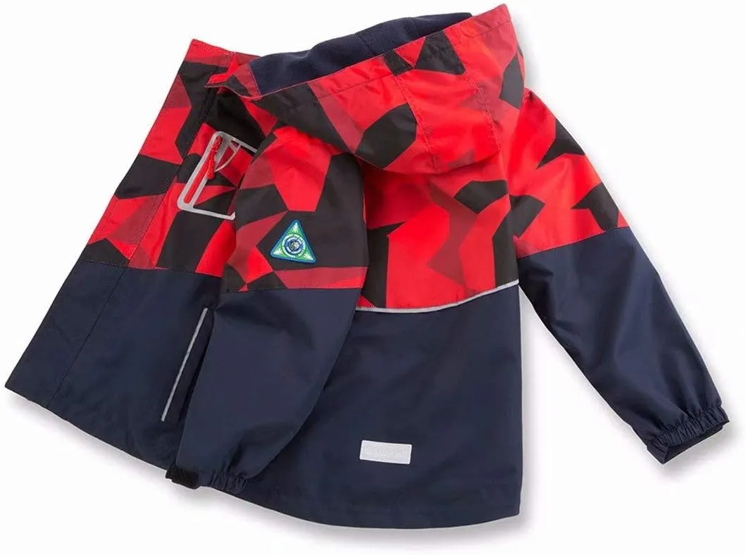 Boys Girls Rain Jackets Waterproof Lightweight Hooded Raincoats Lined Softshell Windbreakers for Kids
