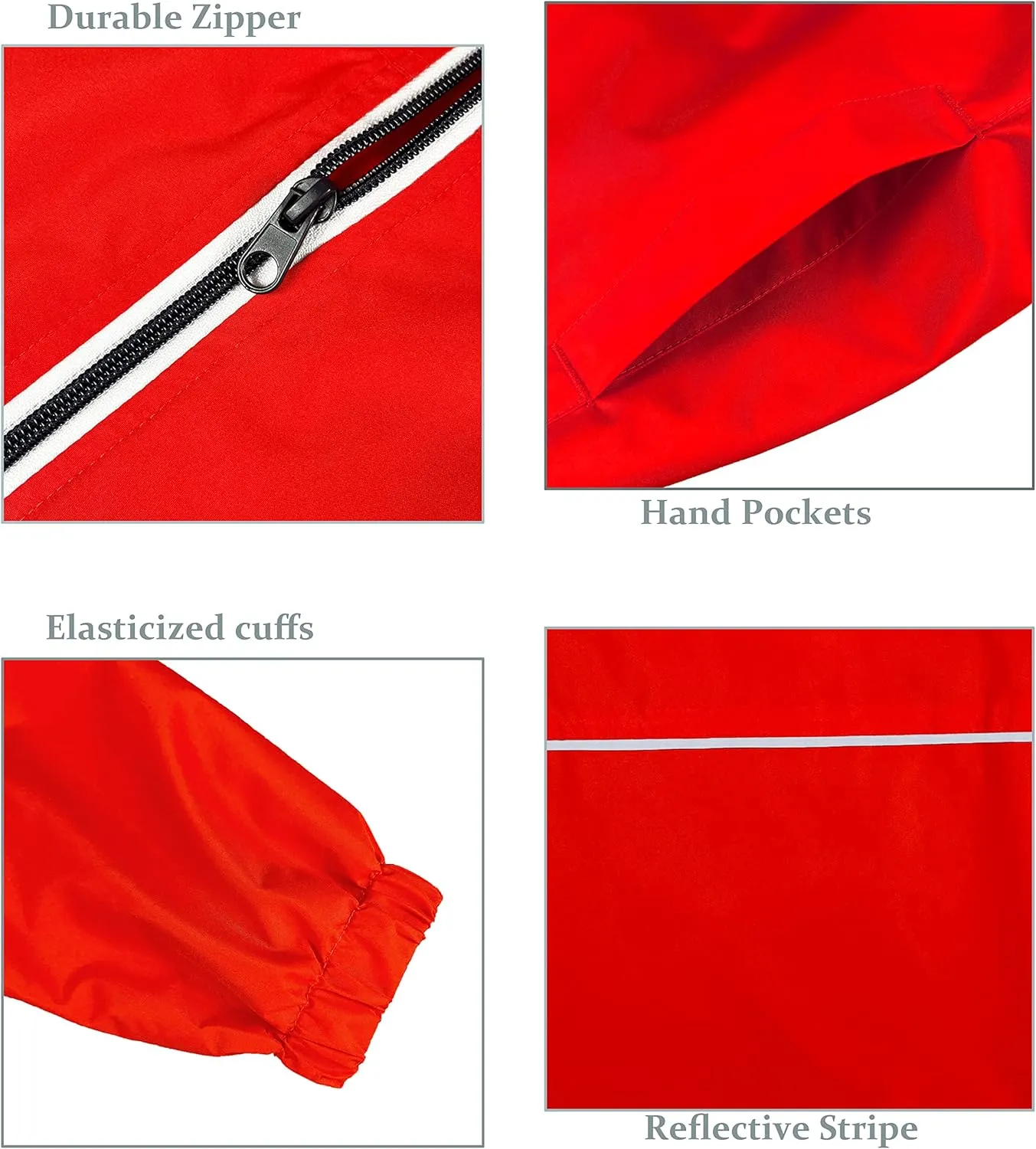 Boys Rain Jackets Lightweight Waterproof Hooded fleece Raincoats Windbreakers for Kids