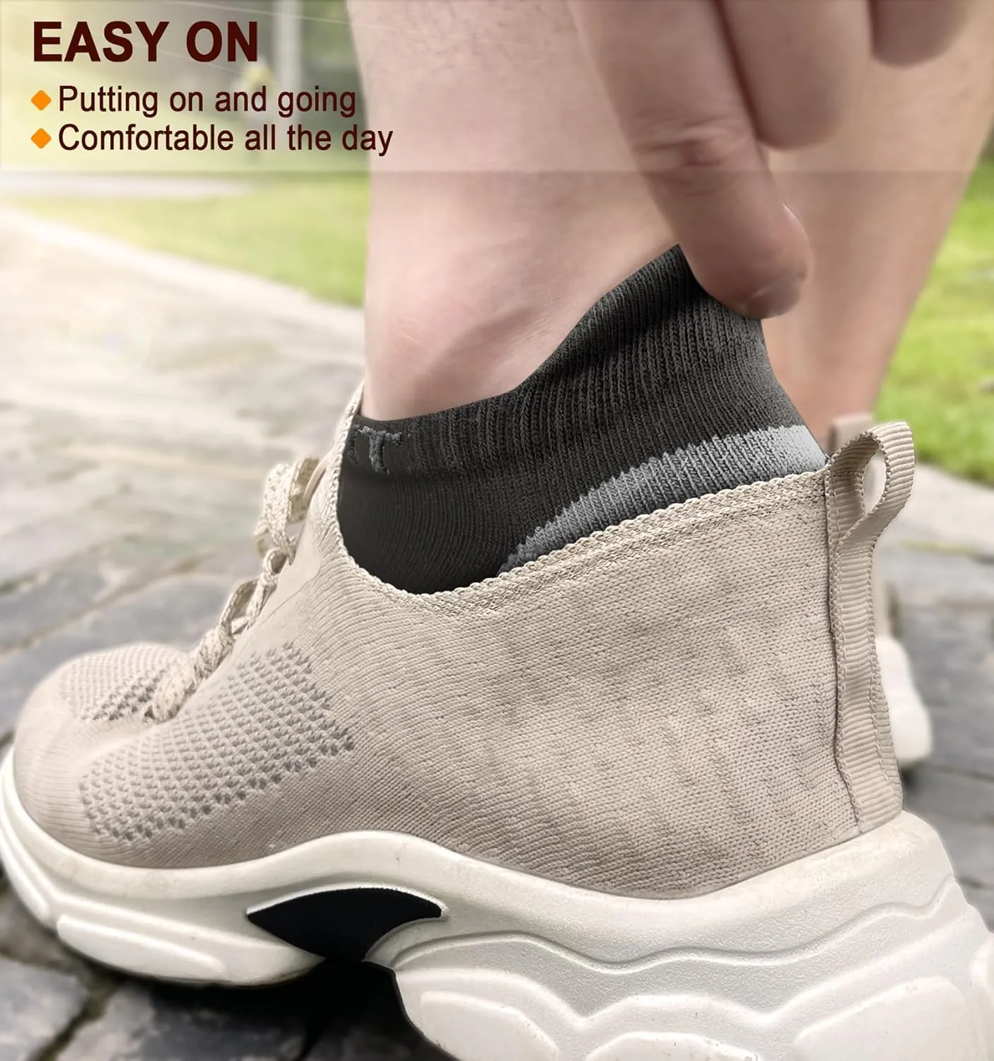 BULLIANT Women's Athletic Socks 4Pairs-Premium Polyester Blend,Arch Support,Anti-Slip Design,Breathable