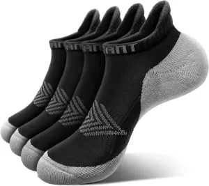 BULLIANT Women's Athletic Socks 4Pairs-Premium Polyester Blend,Arch Support,Anti-Slip Design,Breathable