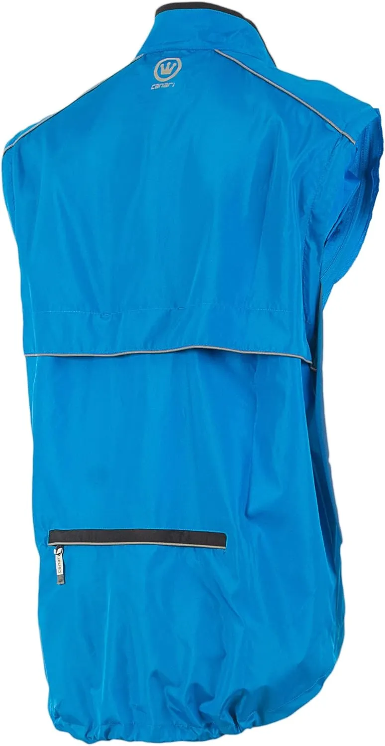 CANARI Men's Eclipse Convertible Polyester Winter Jacket with Removable Sleeves
