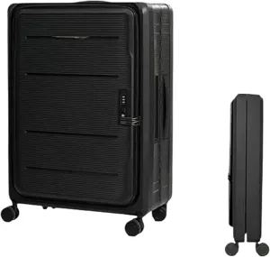 Carry-on Suitcase Luggage Foldable Suitcases Adjustable Trolley Carry On Luggage Front Open Suitcase Carry-on Suitcases Carry On Luggages (Color : B, Size : 20 in)