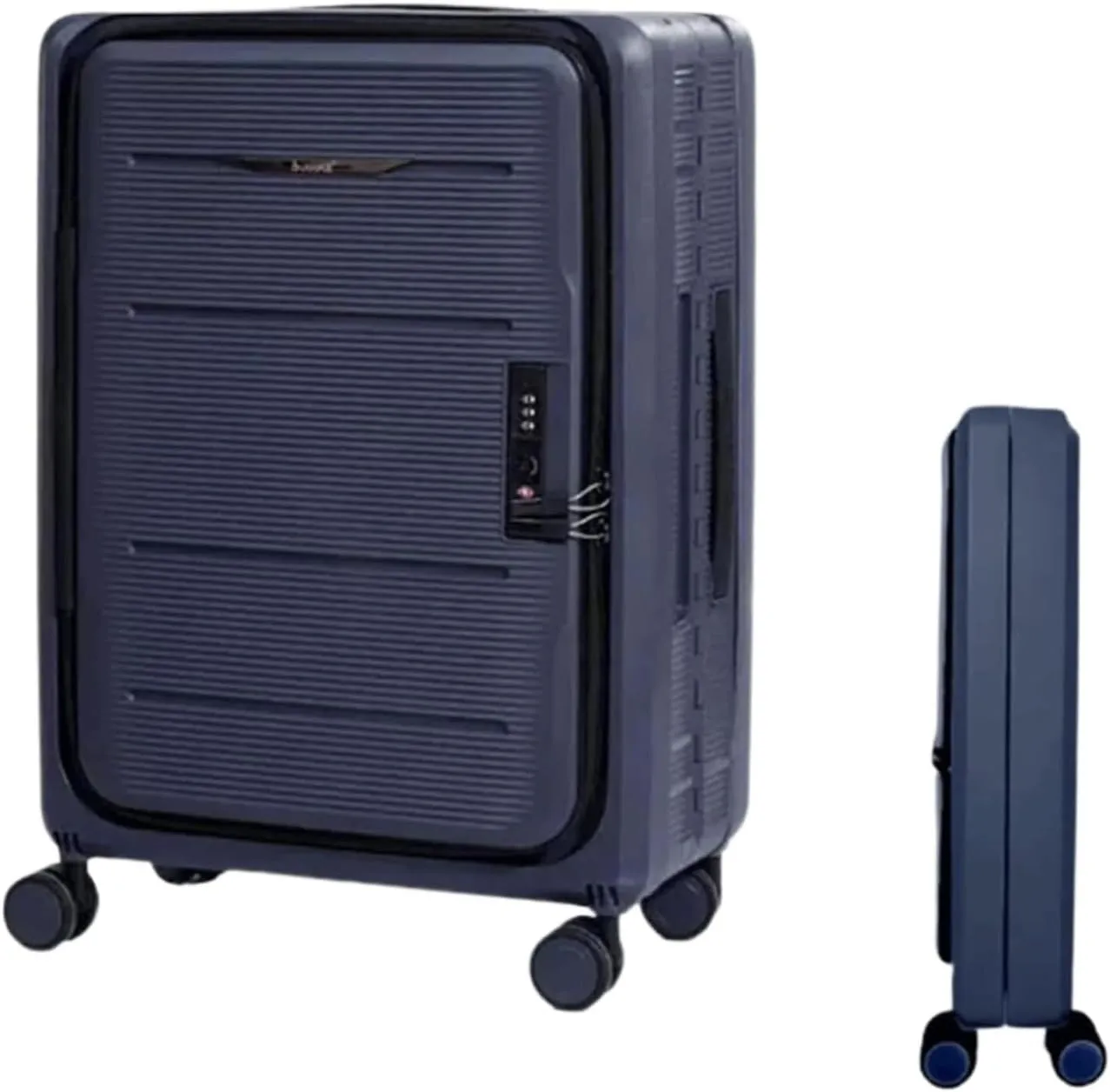 Carry-on Suitcase Luggage Foldable Suitcases Adjustable Trolley Carry On Luggage Front Open Suitcase Universal Wheel Carry-on Suitcases Carry On Luggages (Color : F, Size : 20 in)