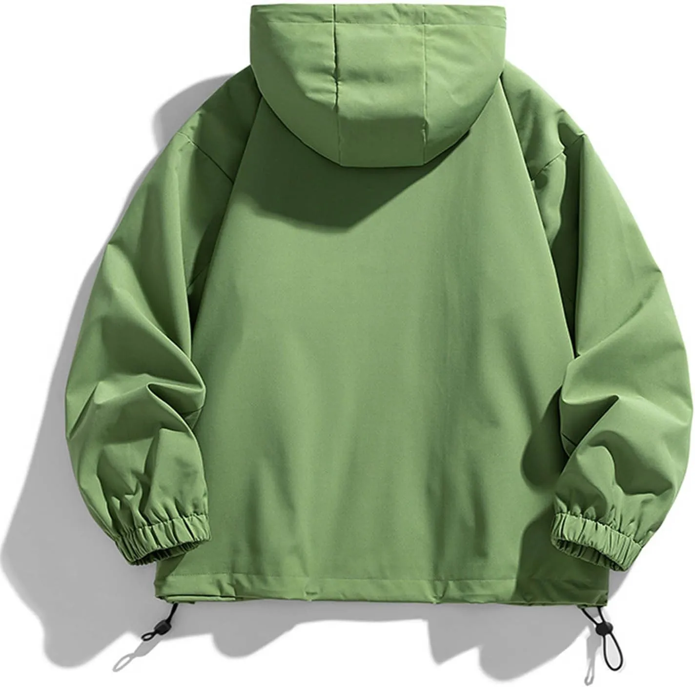 Casual Windproof Rain Jacket for Men Softshell Lightweight Packable Raincoat Hiking Travel Hooded Windbreakers