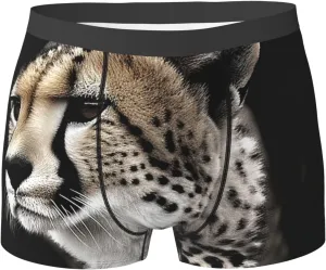 Cheetah Men's Boxer Briefs Breathable Stretch Underwear Moisture-Wicking Trunks for Men