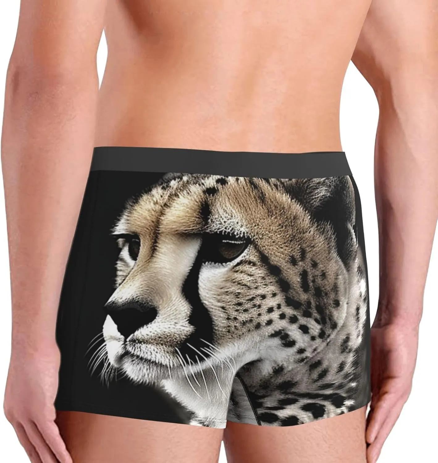 Cheetah Men's Boxer Briefs Breathable Stretch Underwear Moisture-Wicking Trunks for Men