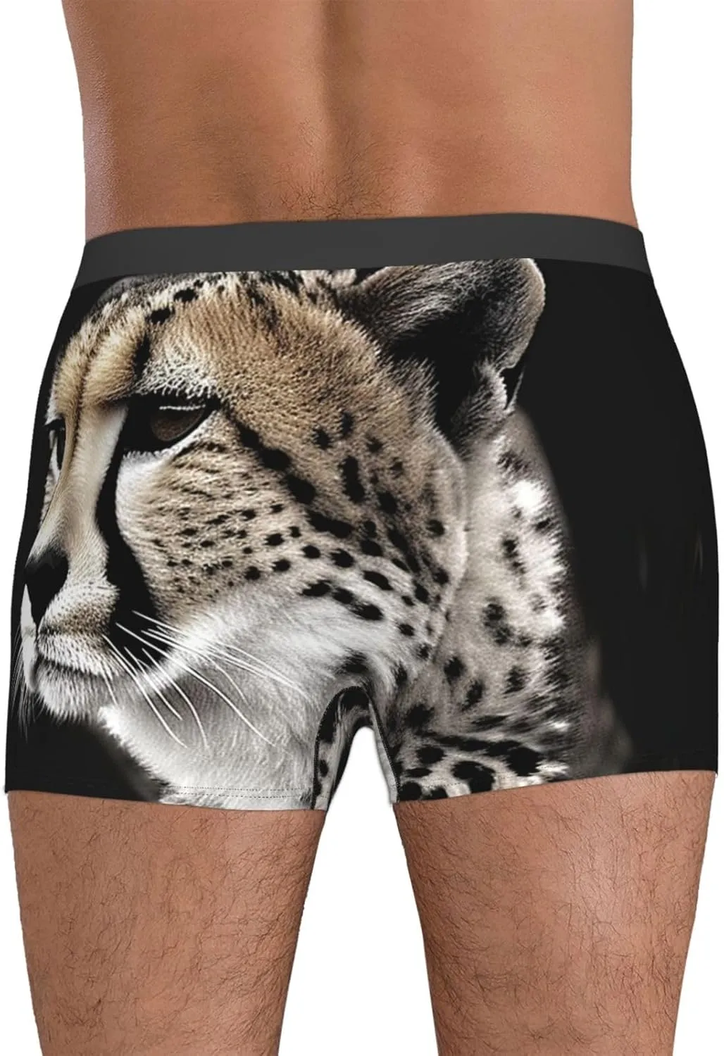 Cheetah Men's Boxer Briefs Breathable Stretch Underwear Moisture-Wicking Trunks for Men