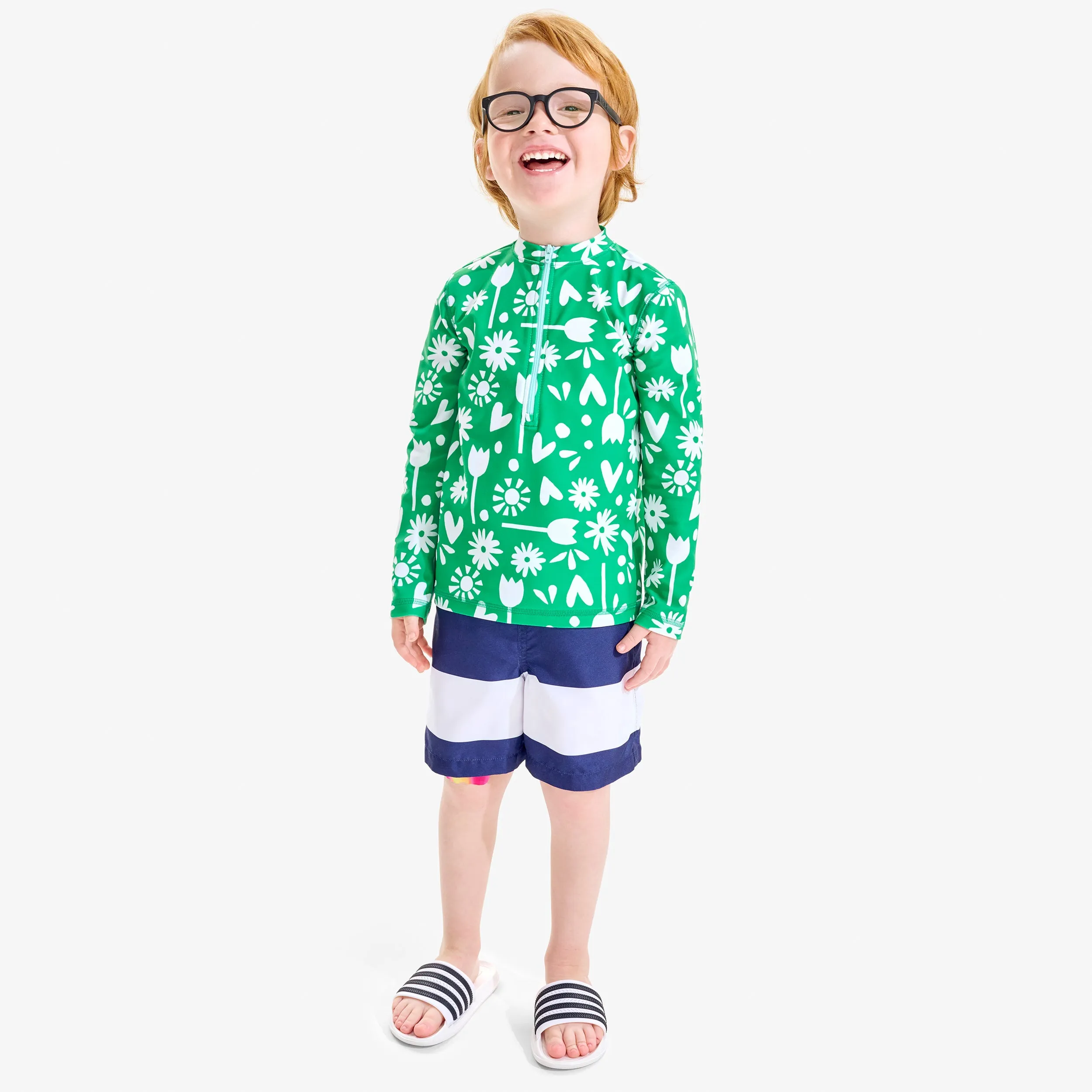 Clearance kids swim trunk in stripe