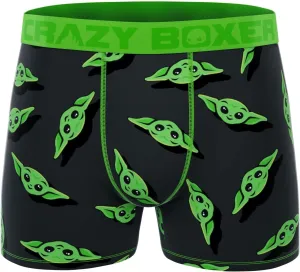 CRAZYBOXER Men's Underwear The Mandalorian Breathable Anti Slip Waistband Premium Boxer Brief