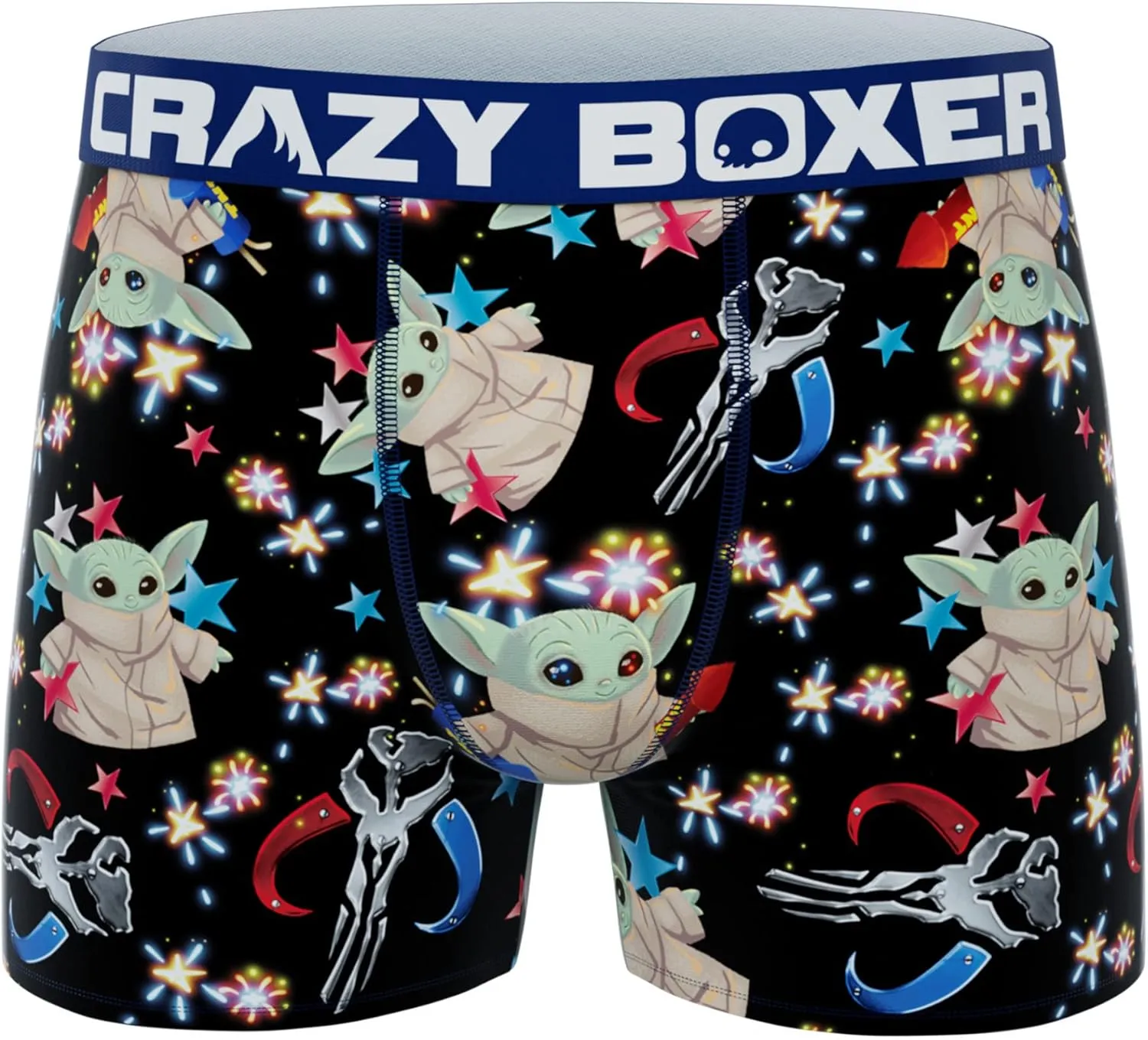 CRAZYBOXER Men's Underwear The Mandalorian Breathable Anti Slip Waistband Premium Boxer Brief