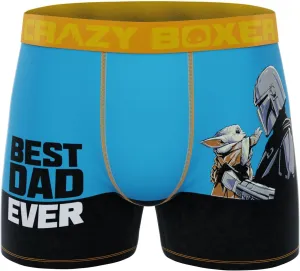 CRAZYBOXER Men's Underwear The Mandalorian Breathable Anti Slip Waistband Premium Boxer Brief